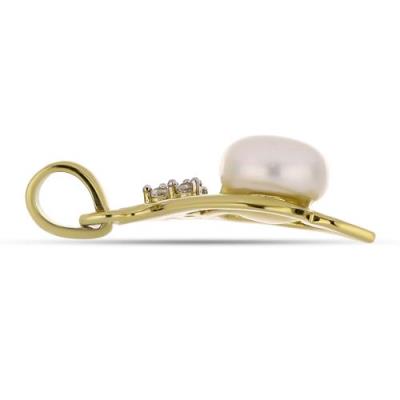 BUY 925 SILVER WHITE FRESH WATER PEARL GEMSTONE PENDANT